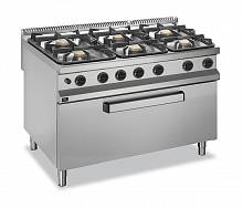 APACH 900 SERIES 6 BURNERS RANGE GAS APRG-129FMG