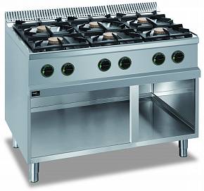 APACH 700 SERIES 6 BURNERS RANGE GAS APRG-117P